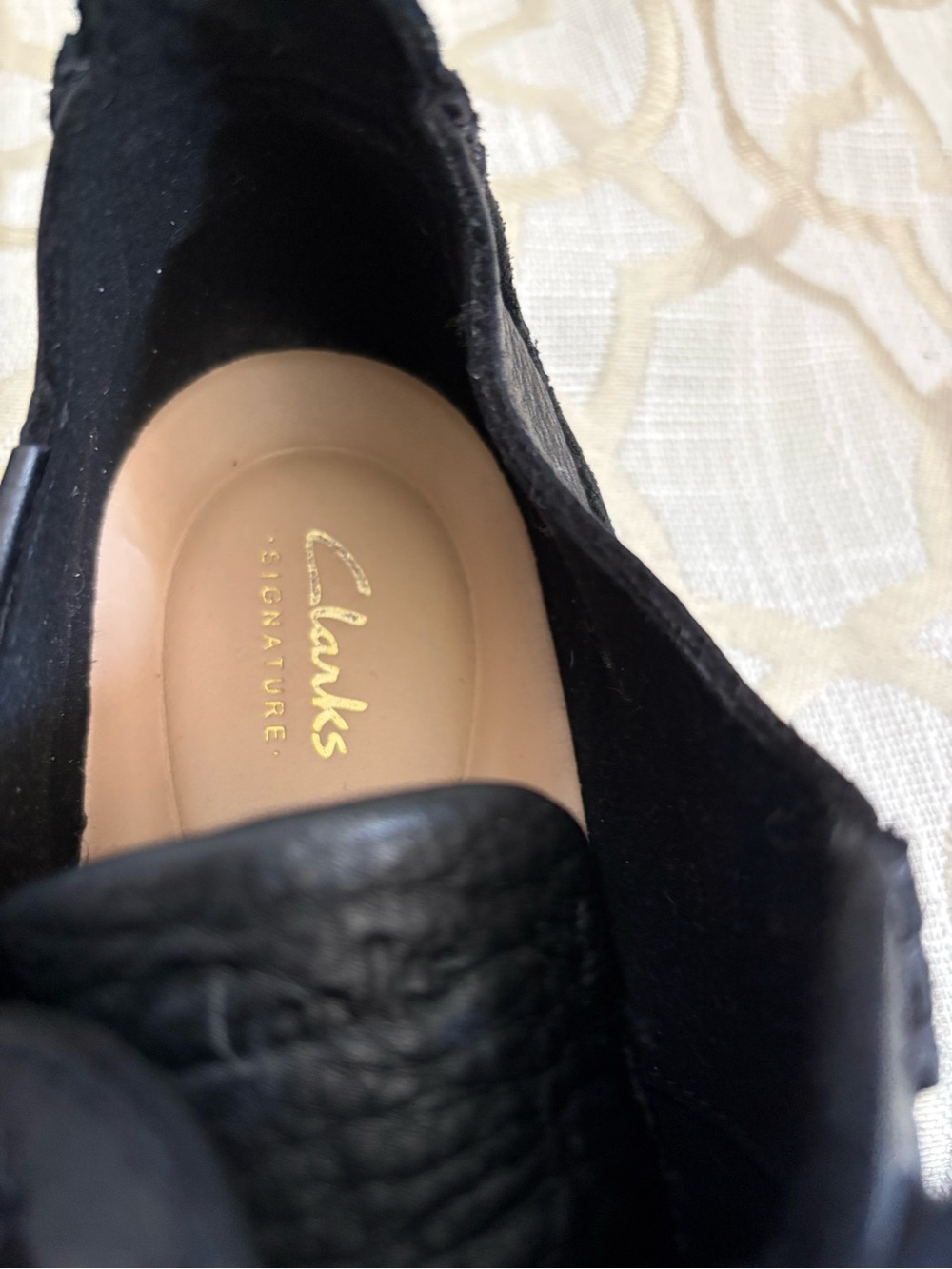 Clarks Black Leather Lace-Up Women's Sneakers - Picture 7 of 7